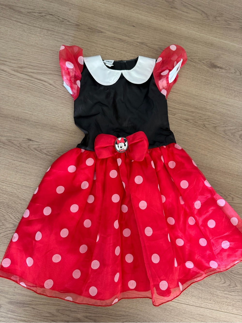 Disney Minnie Mouse Red Polka Dot Tulle Dress Girls 4T/5T